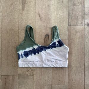 Aerie Offline TieDye Sports Bra Cotton Size Large